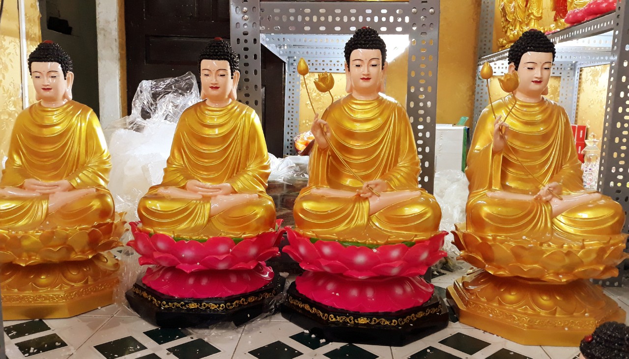 TƯỢNG PHẬT THÍCH CA MÂU NI NIÊN HOA 70cm