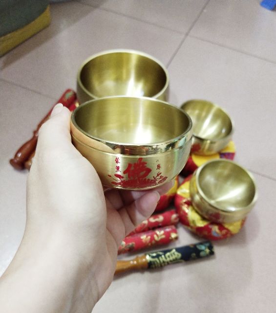 Chuông bát đồng vàng 3in - 3.6in - 4in