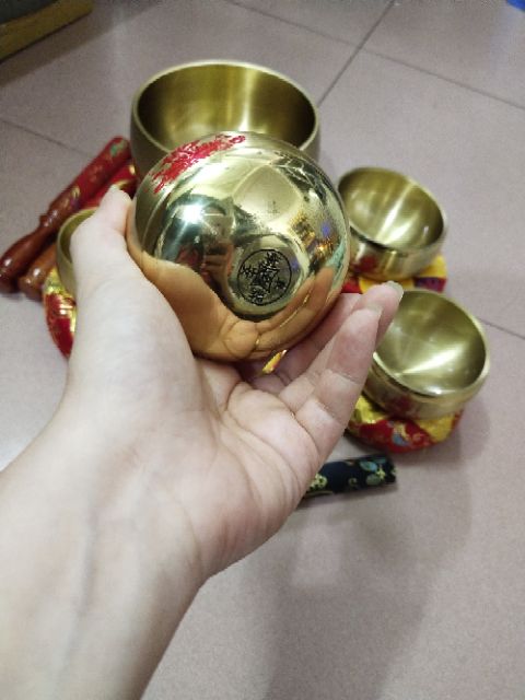 Chuông bát đồng vàng 3in - 3.6in - 4in