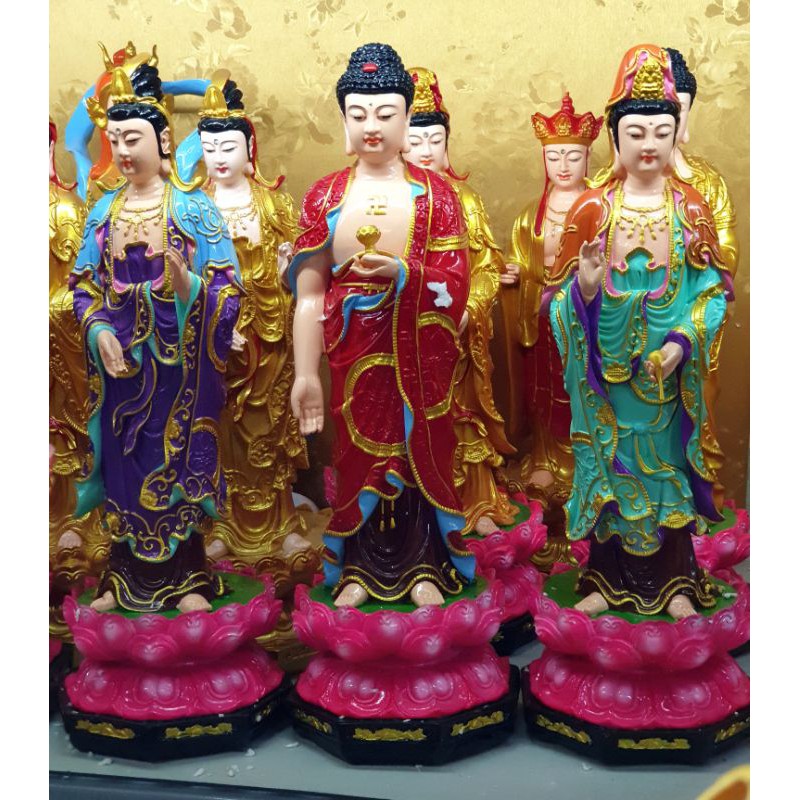 Bộ tượng Tây phương tam thánh 50cm