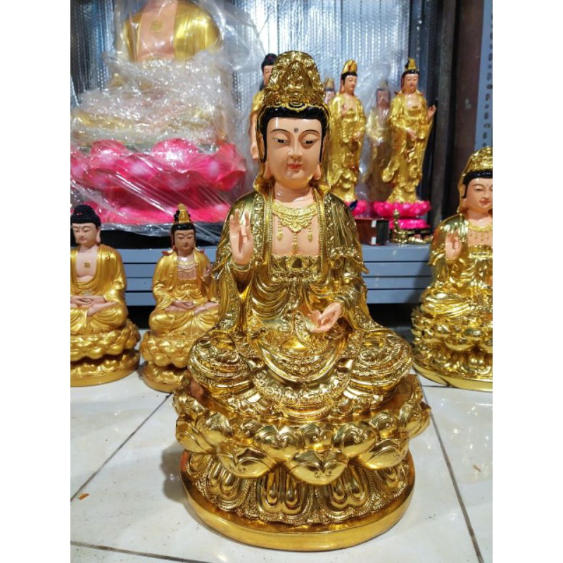 Tượng Quan Âm 50cm dát vàng